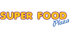 A theme logo of Super Food Plaza